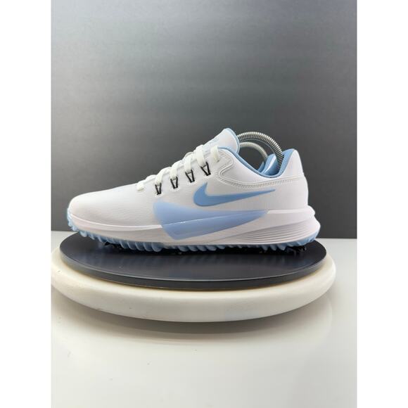 Nike Victory Pro 4 Mens 9.5 Golf Shoes White Psychic Blue Photon Dust FZ7611-101 - Picture 1 of 10
